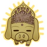 0324jj's tweet photo. ブッタが出現!
超可愛い豚をもっと出荷しよう！ https://t.co/UtamKP1TBb