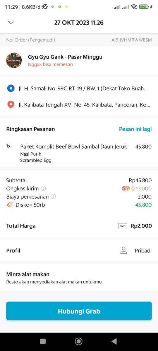 Ritzkyramadhan's tweet photo. @GrabID halo min kenapa ya padahal udah dpt promonya tpi mala cancel sendiri ? https://t.co/st8fLO7ZSu