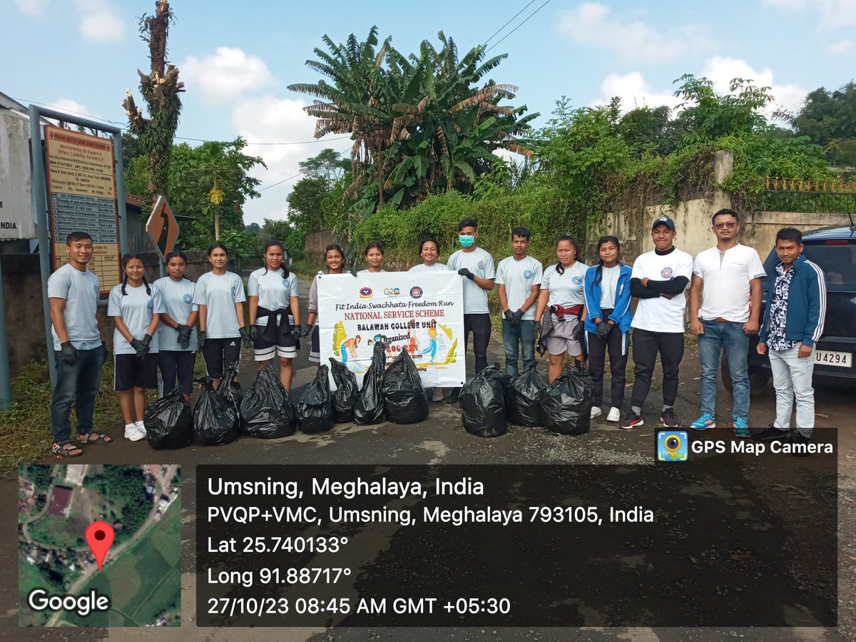 NssBalawan's tweet photo. Fit India Swachhata Freedom Run 
Plog Run (From Umtrew to Umsning) 
Organized by NSS unit Balawan College, Umsning 
#SwachhBharat   #GarbageFreeIndia   #SHS202
@SwachhBharatGov @swachhbharat @PMOIndia @CellNehu @NssrdD https://t.co/lFq75C3m1G
