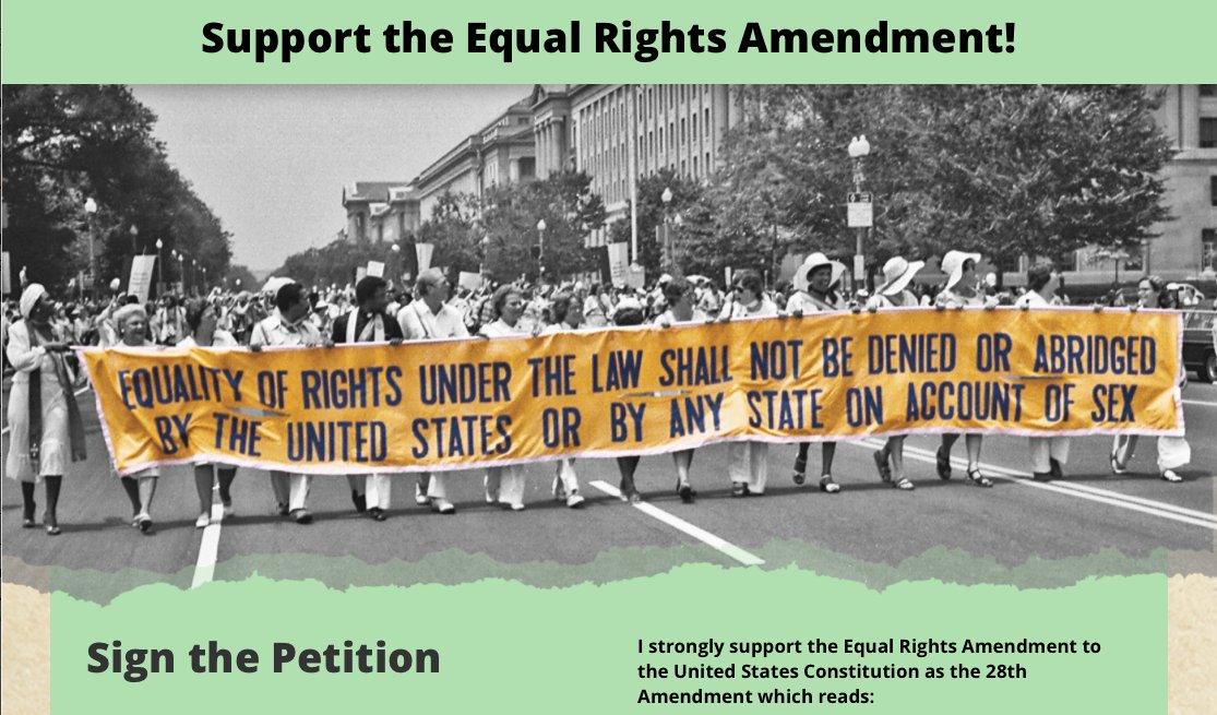 We need 100,000 signatures to tell the adminstration we are serious about Equality.  #Sign4ERA Sign and share: sign4era.org
