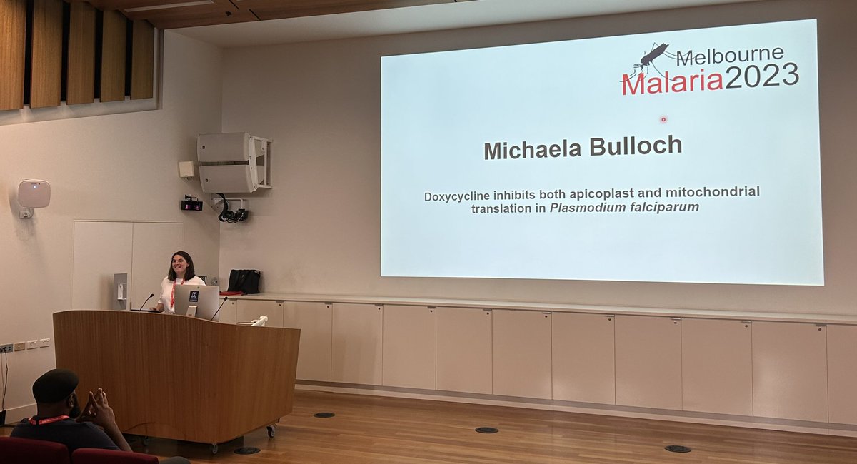 Well done <a href="/MichaelaBulloch/">Michaela</a> on successfully pulling off the difficult task of presenting an excellent talk in a white shirt AFTER the <a href="/MiM_Melbourne/">Malaria in Melbourne conference</a> conference lunch. #MiM2023
