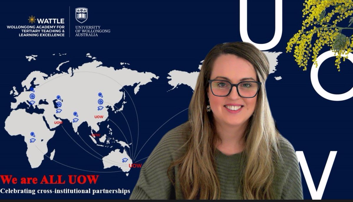 "We are all UOW" is underway today from <a href="/wattle_uow/">wattle</a>! 

<a href="/UOW/">UOW</a>  <a href="/UOWD/">UOWD</a>  <a href="/UOWMalaysia_/">UOW Malaysia</a>  <a href="/UowFst/">UOW College Hong Kong FST</a> 

<a href="/zrktalks/">Zeenath Reza Khan</a> <a href="/AlyceMa5on/">Dr Alyce Mason</a>