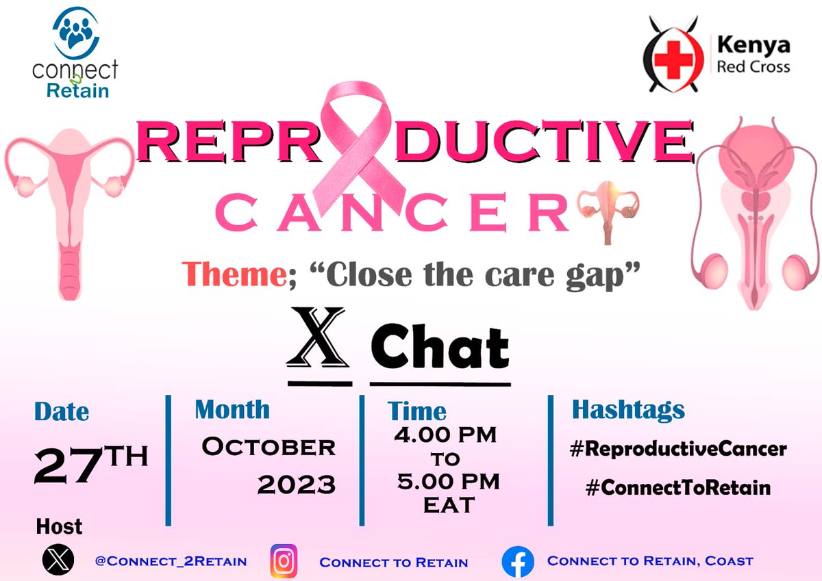Edward_wafula_'s tweet image. Join us today from 4.00-5.00pm as we close the care gap on reproductive  cancer by creating awareness. 
#ReproductiveCancer 
#ConnectToRetain