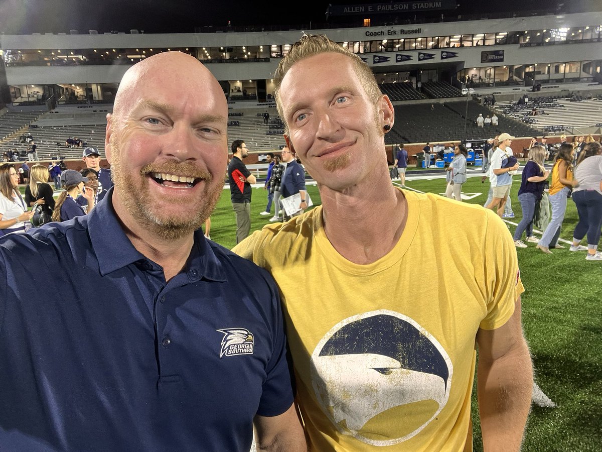 Dal Cannady (@wtocdalcannady) on Twitter photo Nothing like having <a href="/CFBcampustour/">College Football Campus Tour</a> in town to rush the field after a <a href="/GSAthletics_FB/">Georgia Southern Football</a> win. Nothing like having <a href="/CFBcampustour/">College Football Campus Tour</a> in town to rush the field after a <a href="/GSAthletics_FB/">Georgia Southern Football</a> win.