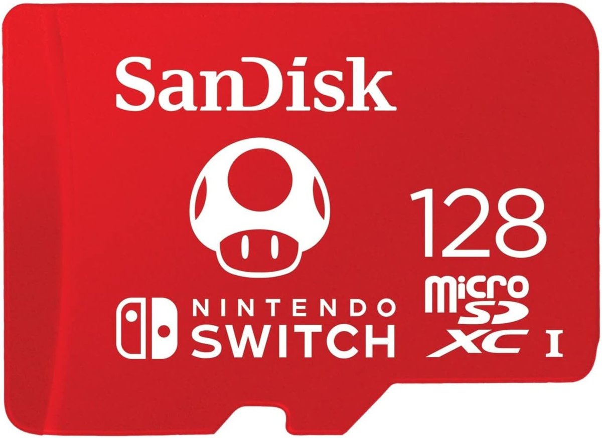 SanDisk 128GB microSDXC-Card, Licensed for Nintendo-Switch $13.55 via Amazon (Prime Eligible). ow.ly/GIF550Q1lWi