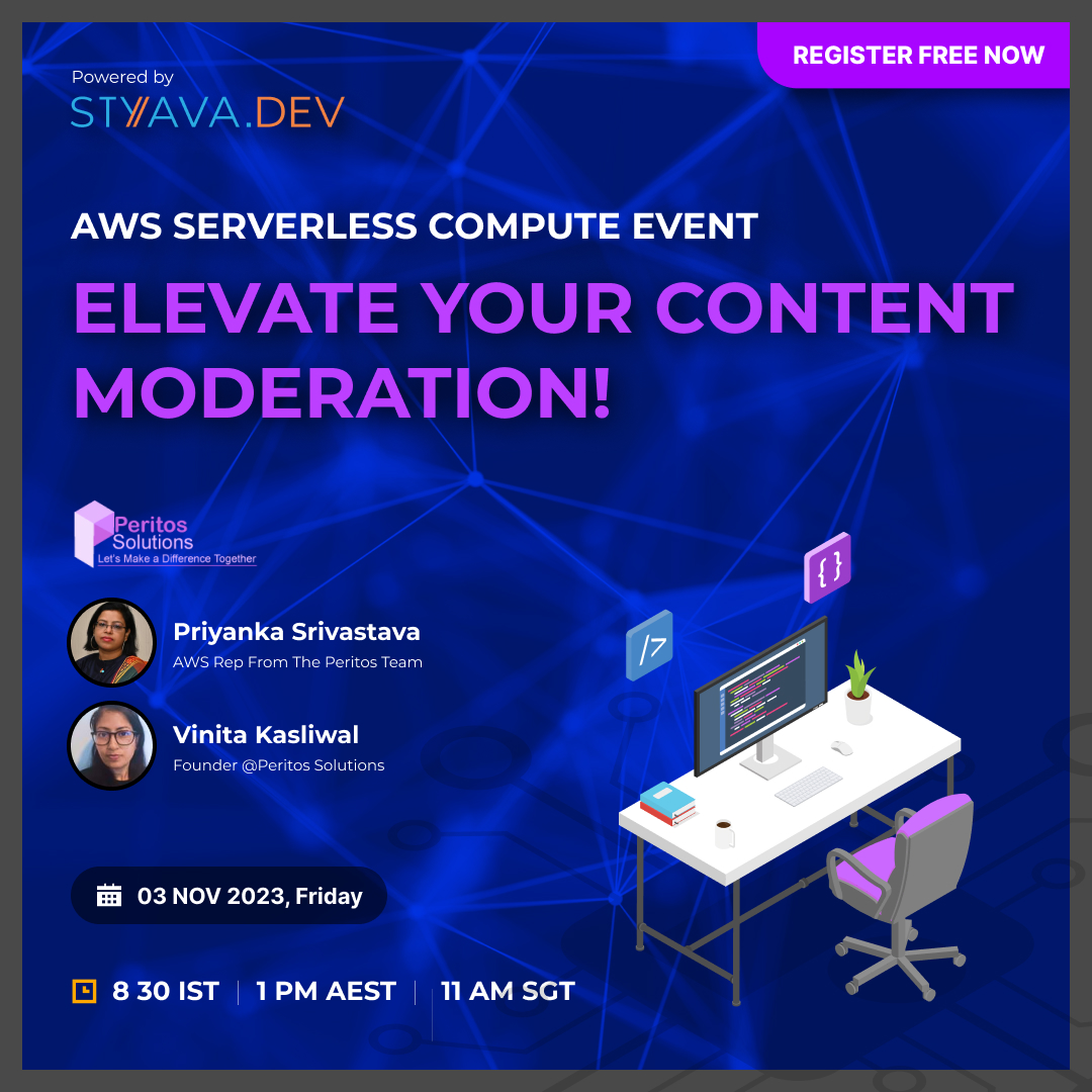StyavaD's tweet photo. 🚀 Join Us for an Exclusive AWS Serverless Compute Event: Elevate Your Content Moderation! 🛡️

Discover how AWS Serverless Compute can transform your approach!

Register now: https://t.co/ciDNHsNomD

#AWS #ServerlessCompute #ContentModeration #BusinessOwners #AWSFunding https://t.co/BvGtpQmphX
