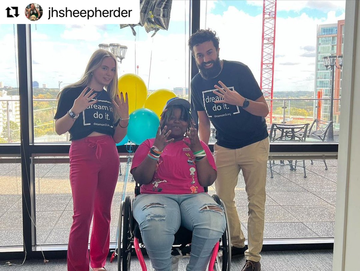 Dream_On_3's tweet photo. Help us welcome Egypt to the Dream On 3 family thanks to our friends at the @ShepherdCenter! 🤩 Learn more about this rockstar here: https://t.co/ncO4FEYBOV https://t.co/RTneTkek6I