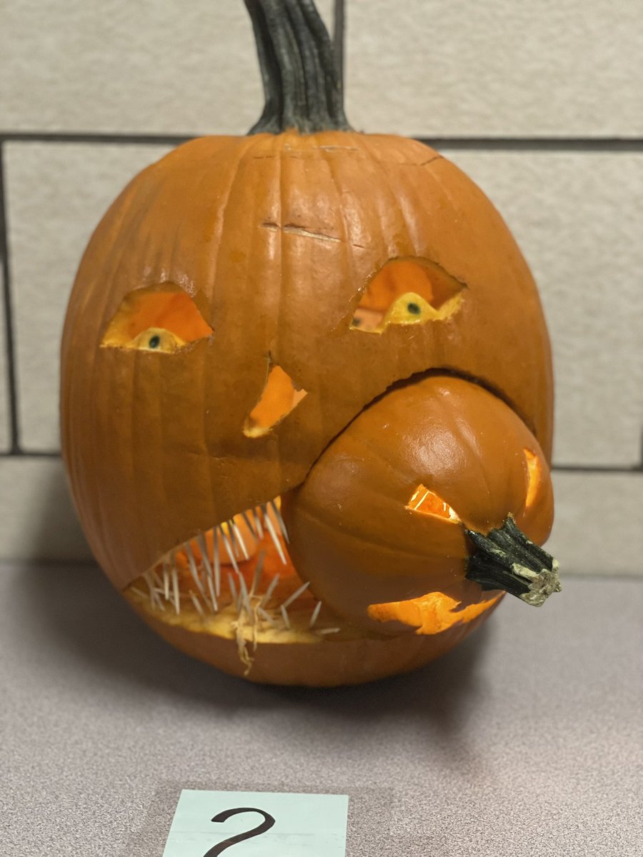 PaulRoadSchool's tweet photo. Have you seen our pumpkin carving contest entries this year?!?! 🎃 AMAZING!! 🤩 https://t.co/Kojo1UBXB4