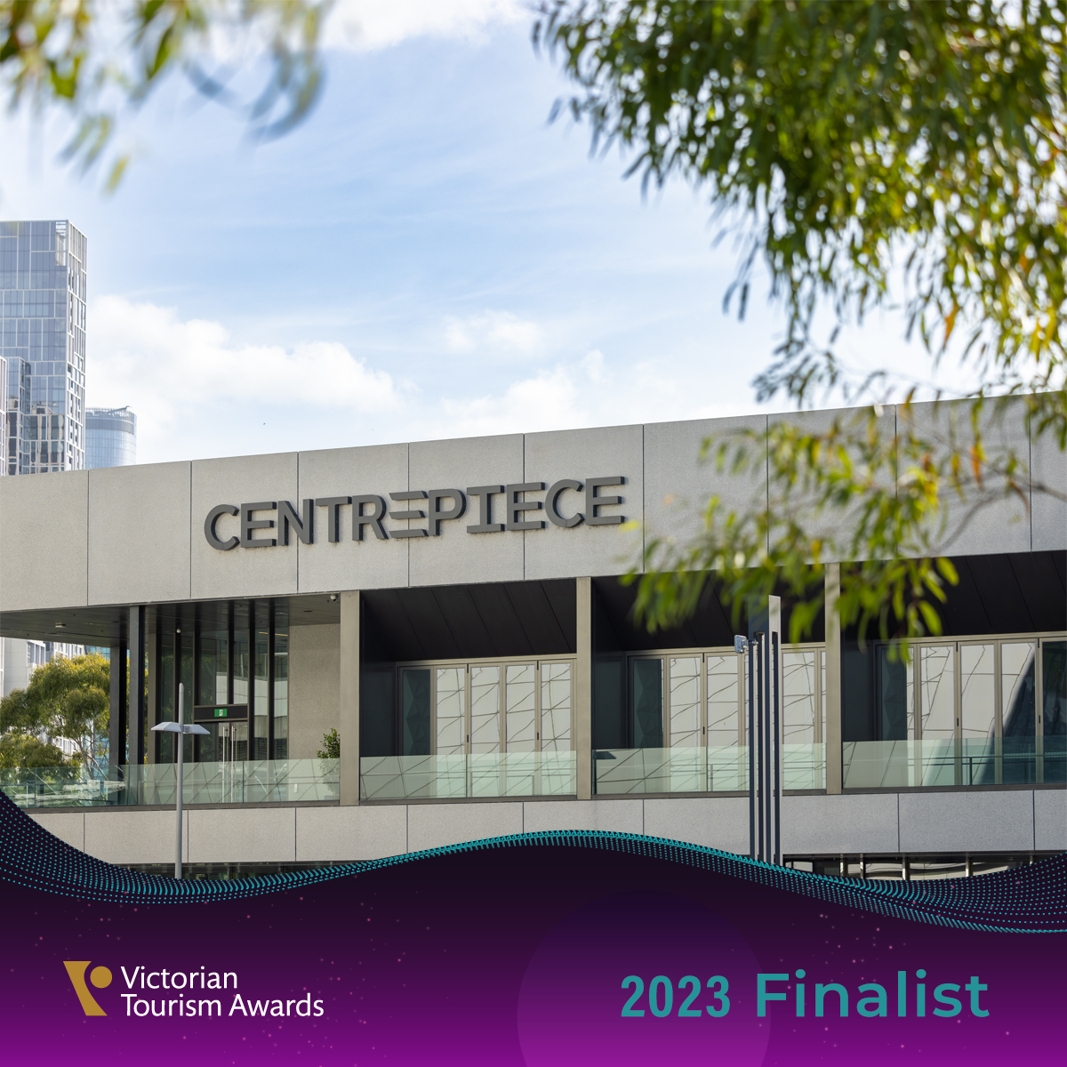 We're excited to reveal that CENTREPIECE at Melbourne Park has been confirmed as a finalist in the 'Business Events Venue' category in the 2023 <a href="/VTICnews/">VTIC</a> Awards. 🏅