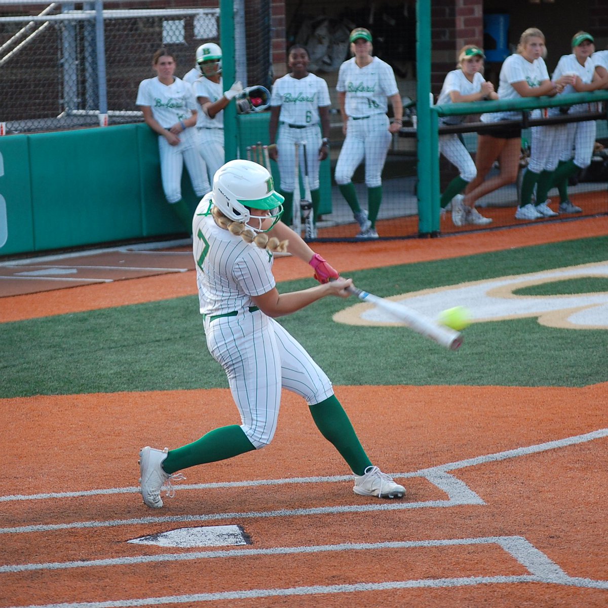 BWolvesSoftball's tweet photo. Super Regional ✅
Elite 8 ✅
Final 4 ✅
The 🐺's come from behind and advance to the Final 4! Sr @pickens_madison goes 3 for 4, HR #18, 3 RBIs, 2 runs. So @kadyn_gabrels1 3-run 💣 in the 1st inning. Jr @kylie_gower 3 for 3, RBI, 2 runs. So @AddieRack48 (8-0) earns the Win. https://t.co/NHDxcFOMBP