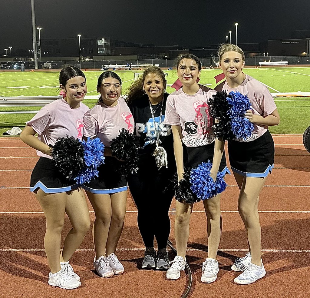 Loved getting to see my Freshman girls cheer at their last Football game tonight! Way to go ladies🩵🖤 #PaetowPanthers