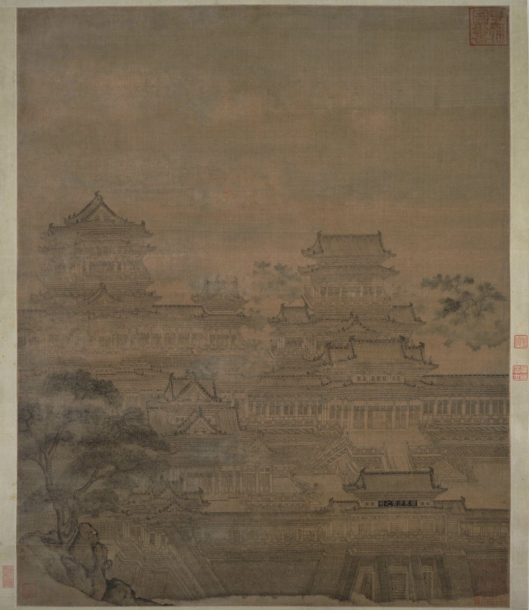 688kuaile's tweet image. 元朝 佚名《廣寒宮》

中國神話中的月上宮闕，月亮仙子嫦娥的居所

©️Shanghai Museum
#YuanDynasty 1206-1368
#Chinesearchitecture #중국의건축
#월신 #궁전 #중국의문화 #建築の絵