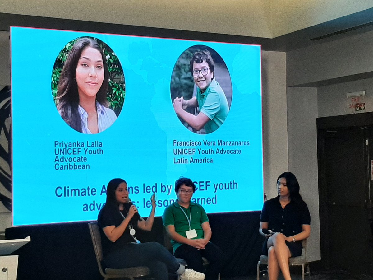 ReisRello's tweet photo. At #LACCW2023 really moved by the experiences and commitment for #ClimateActionNow shared by @SaraCognuck @lalla_priyanka @franciscoactiv2 Felt optimistic about our common future!  @uniceflac @ConilleGarry @AnneClaireDufay @UNFCCC @PalomaUnicef https://t.co/2l559rhlR0
