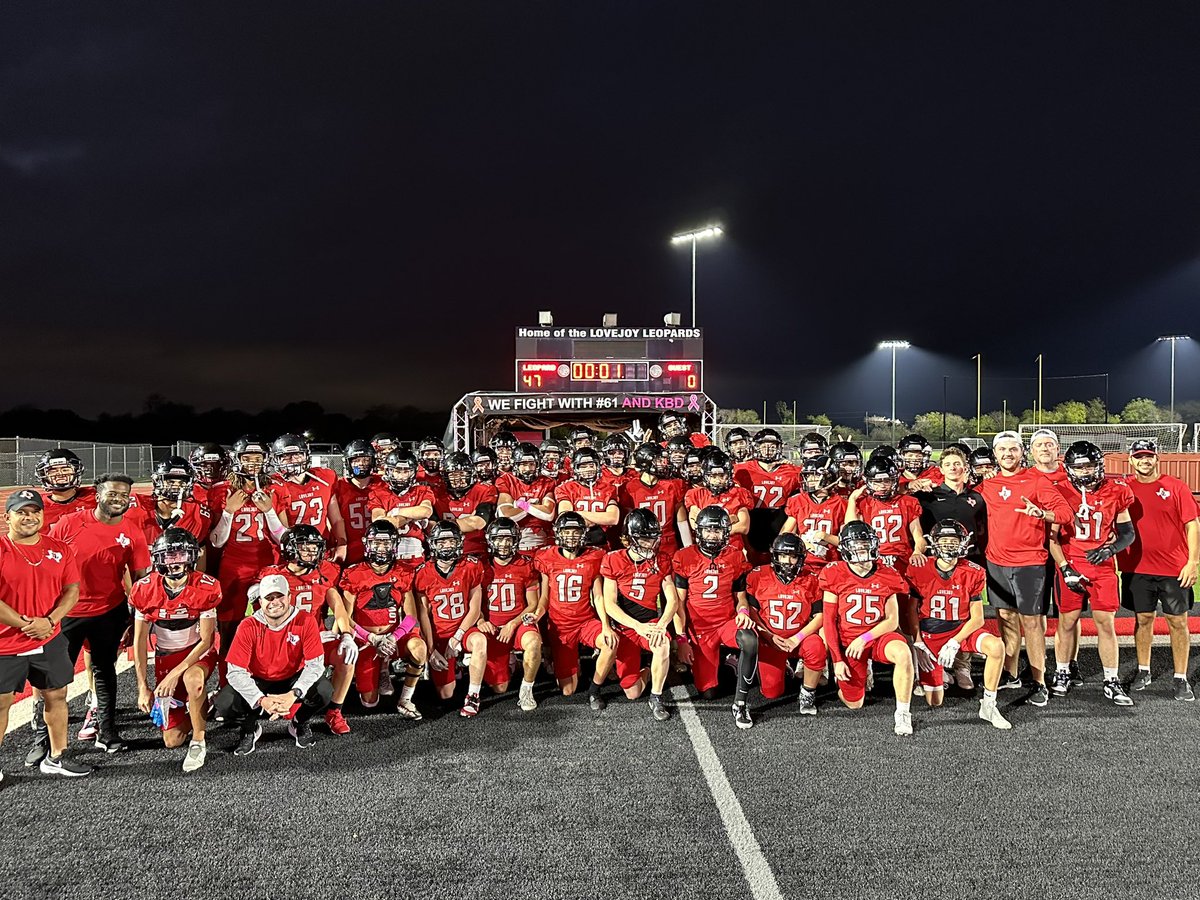 Proud of this Freshman team and their hard work this season. Finished our last home game right with a 47-0 victory! We’re not done yet!