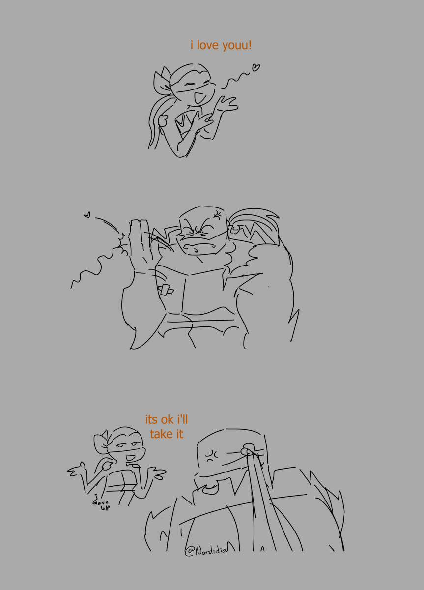nordidia's tweet photo. raphie doodles from a rage filled day

(first one is the only kinda /srs one, u can laugh i promise bc if this wasnt me i'd laugh my ass off /pos)
i had to project. also i love my friends sorry i yelled at yall xx
#rottmnt https://t.co/Us0LzIAV15