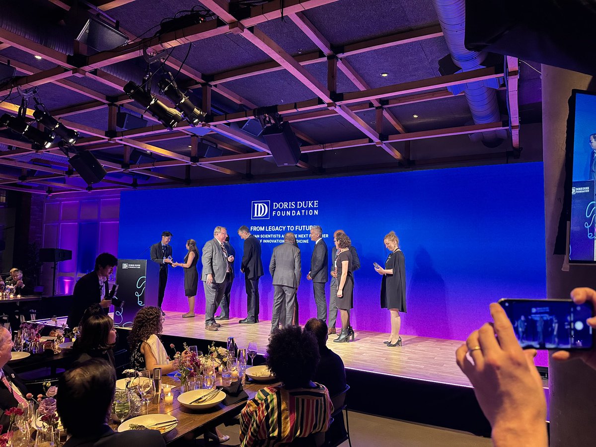 Congratulations to @APLandstrom to be one of the recipients of the new <a href="/DorisDukeFdn/">Doris Duke Foundation</a> Paragon award recognizing contributions to medical science. 

<a href="/DukePedsRes/">Duke Pediatric Research</a> <a href="/DukeCardiology/">Duke Cardiology</a> 
<a href="/DukeU/">Duke University</a> <a href="/MaryEKlotman/">Mary E. Klotman, MD</a> <a href="/manesh_patelMD/">Manesh Patel</a> <a href="/texhern/">Adrian “WE NEED RCTS!” Hernandez</a>