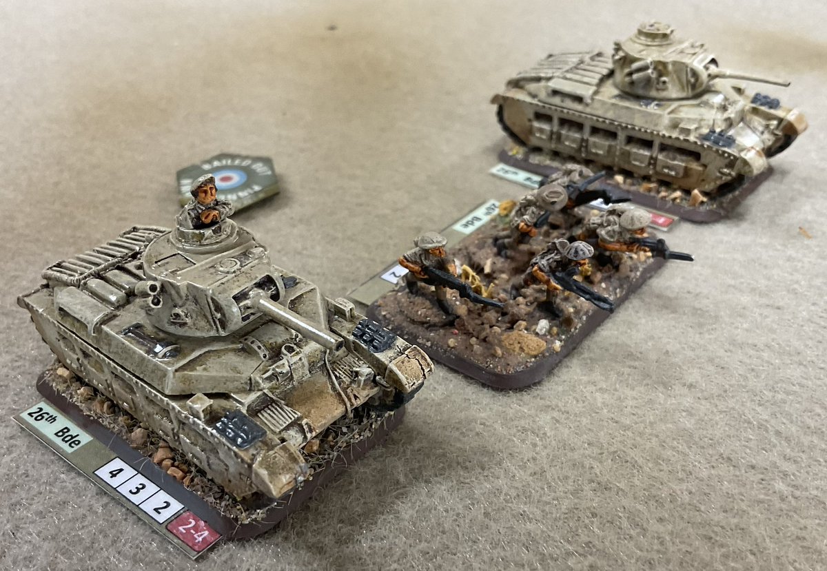 Oldwargamer's tweet photo. #Australian 9th Division well dug in awaiting Rommels attack.
#wargaming #15mm #WWII #desertwar #earlywar https://t.co/aDSLALsVbm