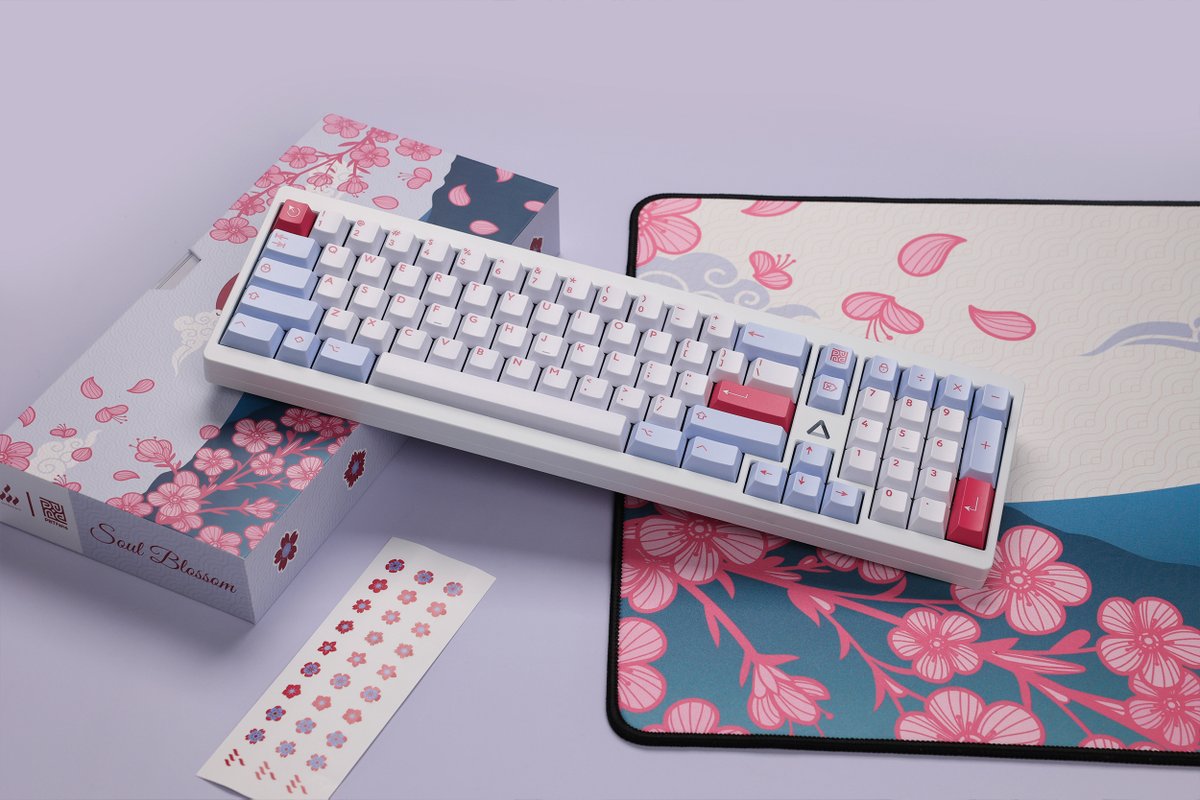 KBDfans's tweet photo. [In stock] PBTfans Soul Blossom

In stock ready to ship NOW!

Page Link: https://t.co/HR5UEBsumE

Designed by @SxM_Designs https://t.co/DeeBIJF3MG