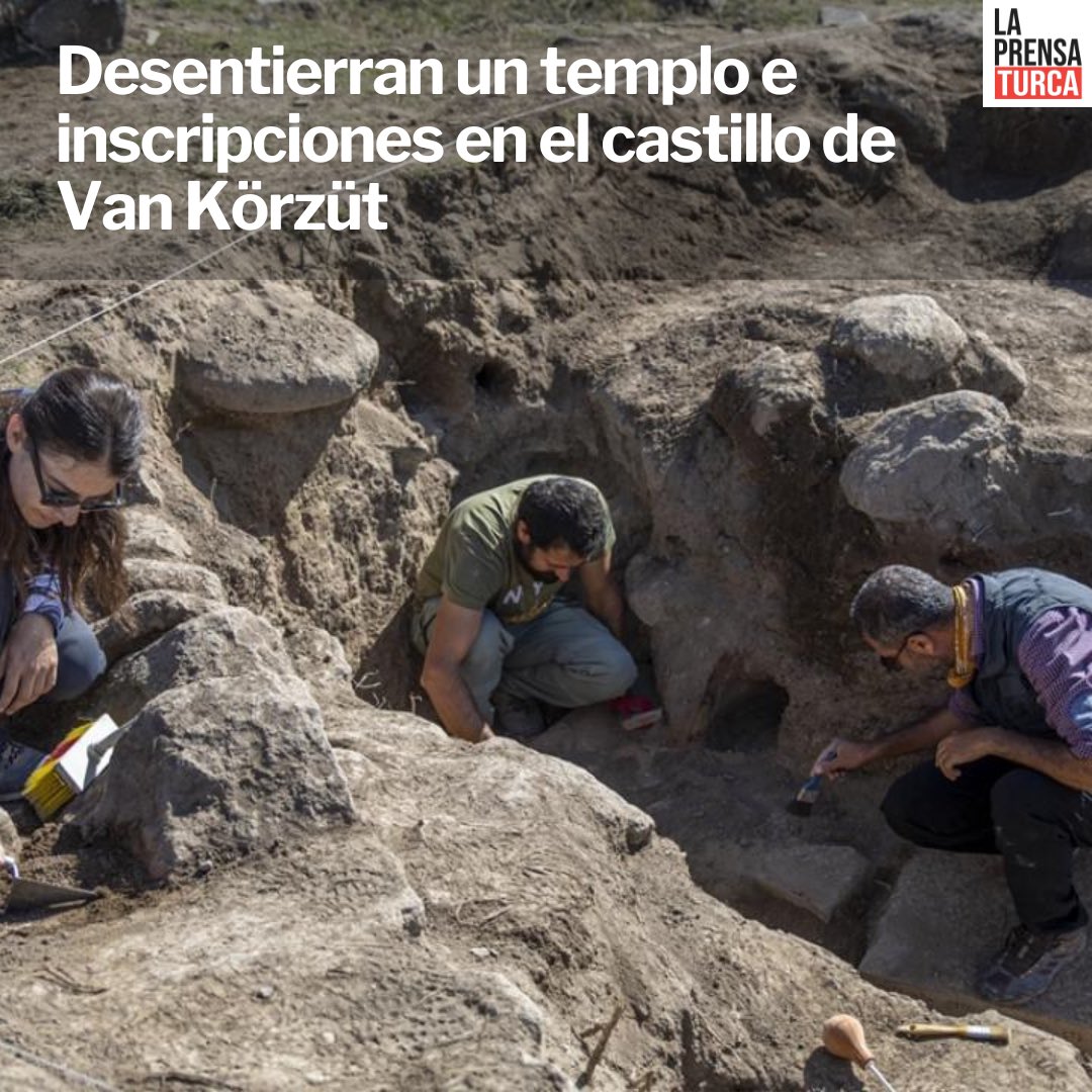 laprensaturca's tweet photo. Durante las excavaciones llevadas a cabo en la zona donde se encuentran las ruinas del castillo de Körzüt, se desenterraron una nueva estructura, que se cree que es un templo, una inscripción escrita en cuneiforme en 2 bloques de piedra.. https://t.co/g0H2o8b6FU https://t.co/zRoZxQCeWk
