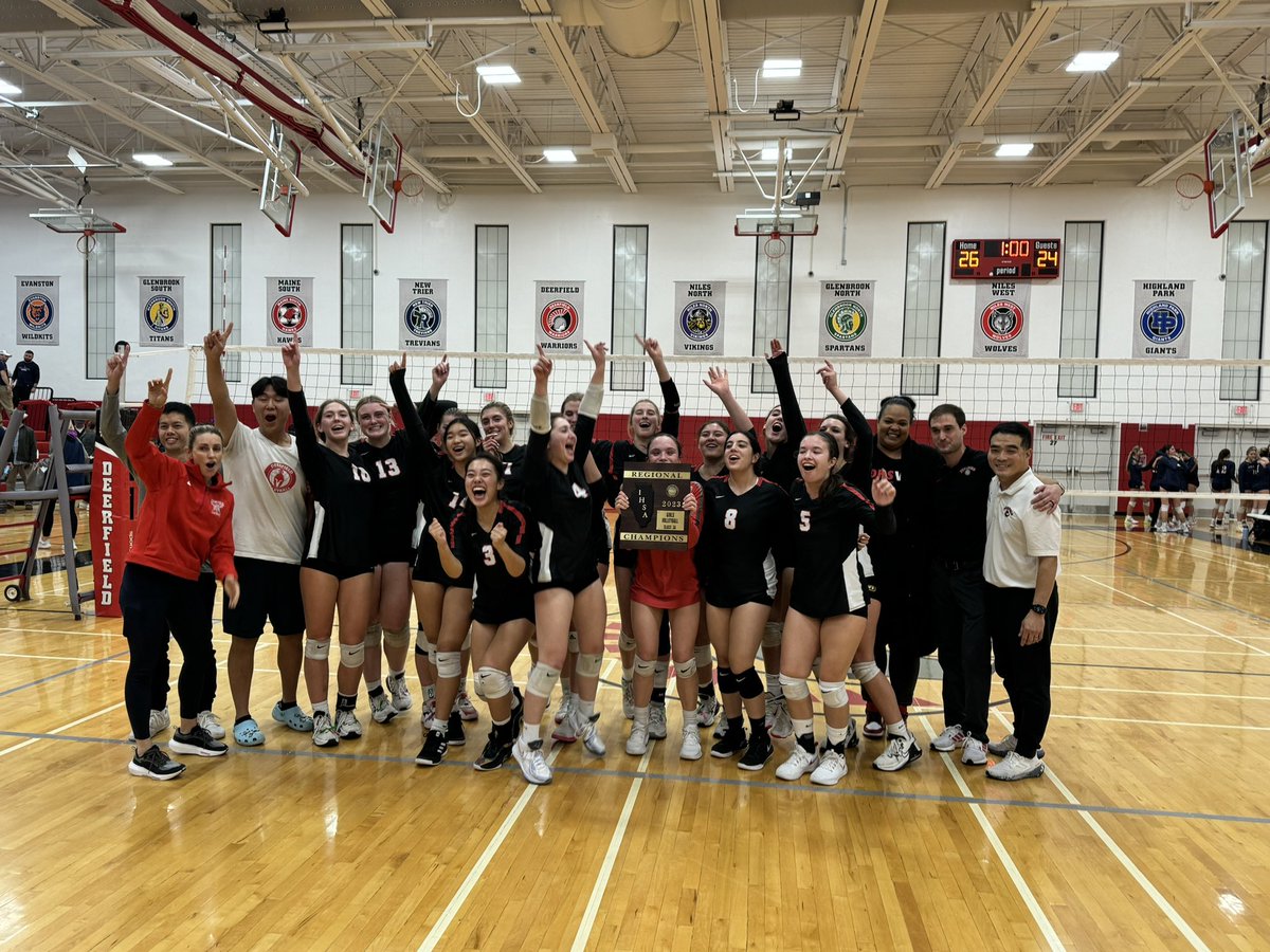DHS Girls Volleyball (@dhsgirlsvb) on Twitter photo Regional Champions! Deerfield (29-8) fought off 3 straight match points to take the third set and claim the Regional Title over St. Viator 25-15, 26-28, 26-24! The Warriors will travel to Wheaton on Monday for Sectionals. <a href="/DHS__Athletics/">Deerfield Athletics</a> Regional Champions! Deerfield (29-8) fought off 3 straight match points to take the third set and claim the Regional Title over St. Viator 25-15, 26-28, 26-24! The Warriors will travel to Wheaton on Monday for Sectionals. <a href="/DHS__Athletics/">Deerfield Athletics</a>