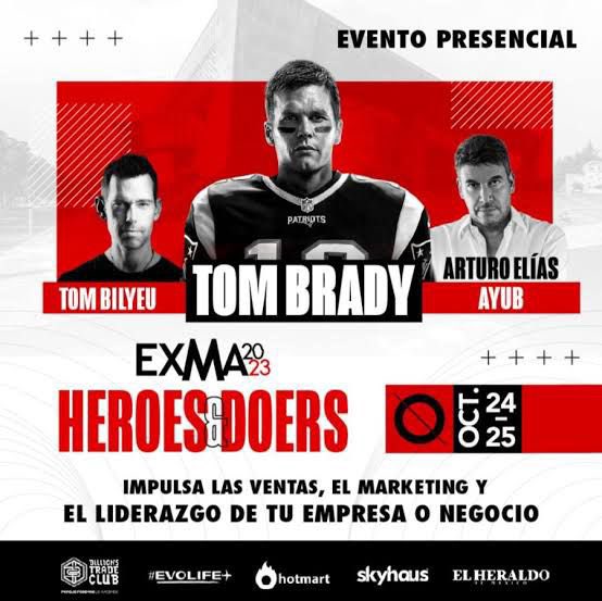 ParrillerasMx's tweet photo. Tom Brady visito hoy México para participar en el evento EXMA Héroes & Doers.
El 7 veces campeón del SB compartió con los asistentes el cómo ser un buen líder para ganar no solo en la cancha, sino también en la vida. 📸 @LAuTrEK
#somosparrilleras🏈 #tombrady #exma H&D https://t.co/HZVv0CKXa8