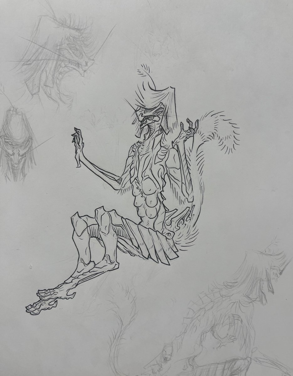scantron2077's tweet photo. Garr redesign (wip)
May finish it digitally 
#tstalker #talyxian #talyxianstalker #talkitty #vilous #art #tal https://t.co/4V2pmiVVqd