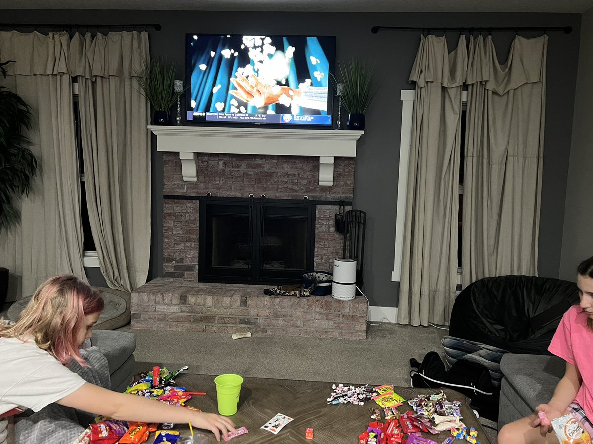 Time for the annual post trick or treat candy trade #livingthedream