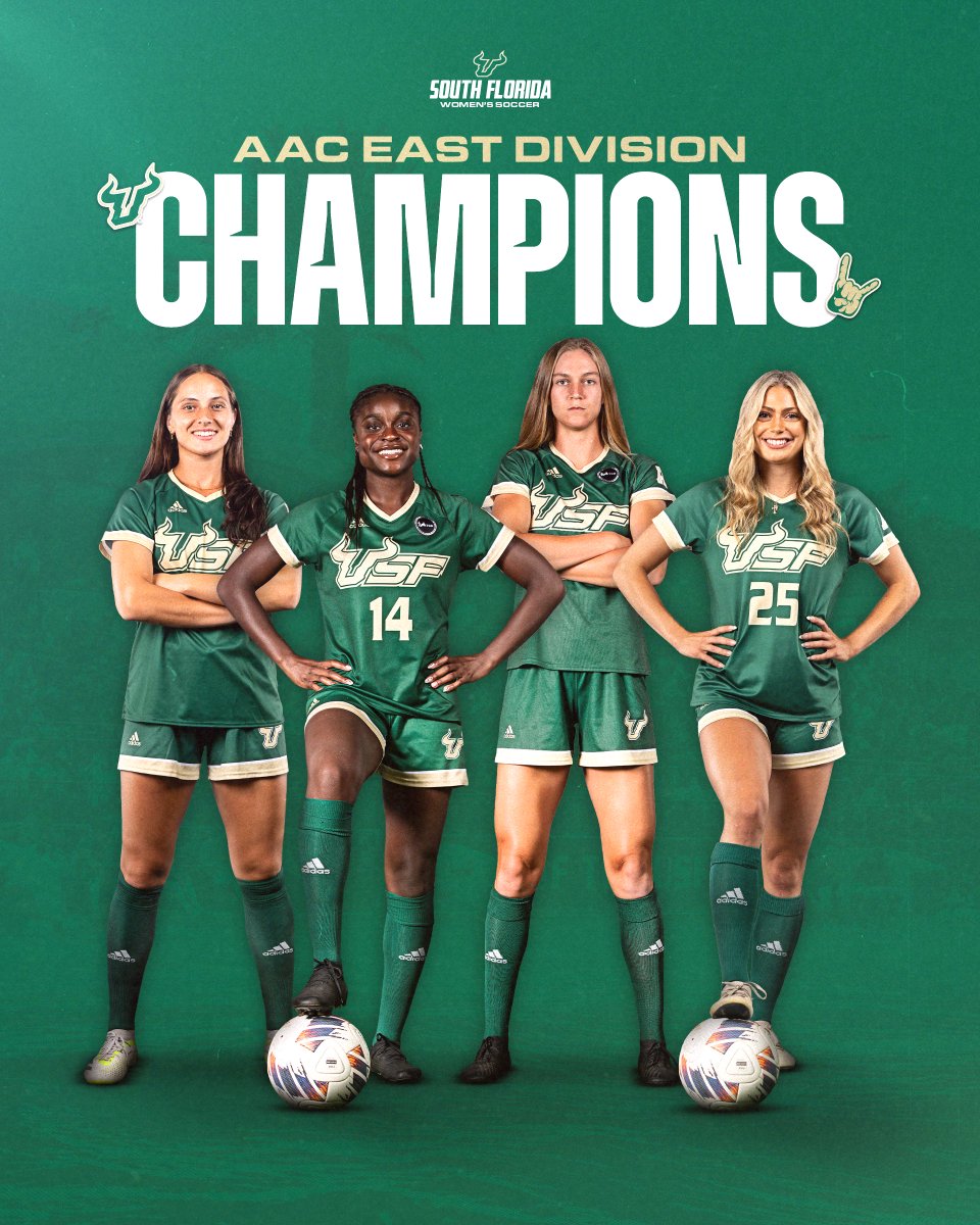 USFWSOC's tweet photo. BULLS GET THE WIN and are the 2023 @American_Conf East Division Champions!!!

#HornsUp 🤘 https://t.co/JPpJij9iF7