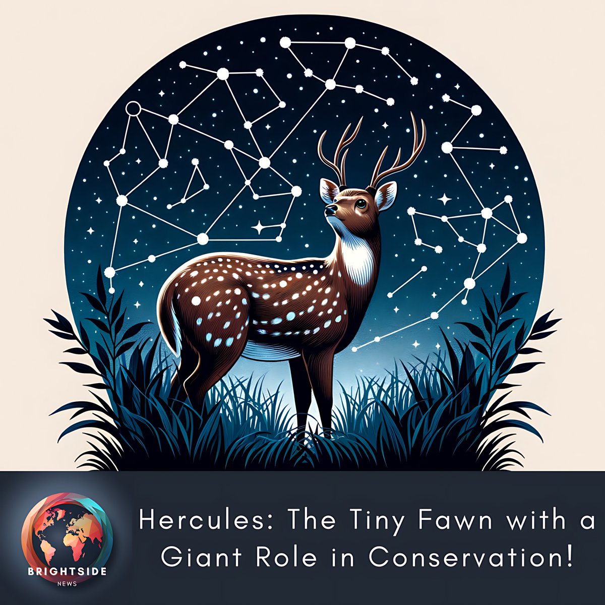 NewsSideBright's tweet photo. 🦌✨ A beacon of hope for endangered species: Meet Hercules, the Philippine spotted deer born at Chester Zoo, bolstering a population with only hundreds left in the wild. Discover this tale of conservation and hope!

Here's all you need to know 👇

🧵 1/7
