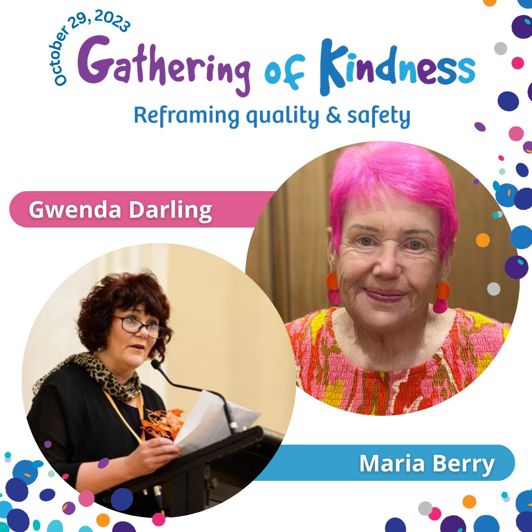 Don’t miss out on this unforgettable conversation with Gwenda 'Pinky' Darling (the 'rockstar' of the dementia world) and elder care advocate Maria Berry as they redefine dignity and ageing this Sunday October 29.