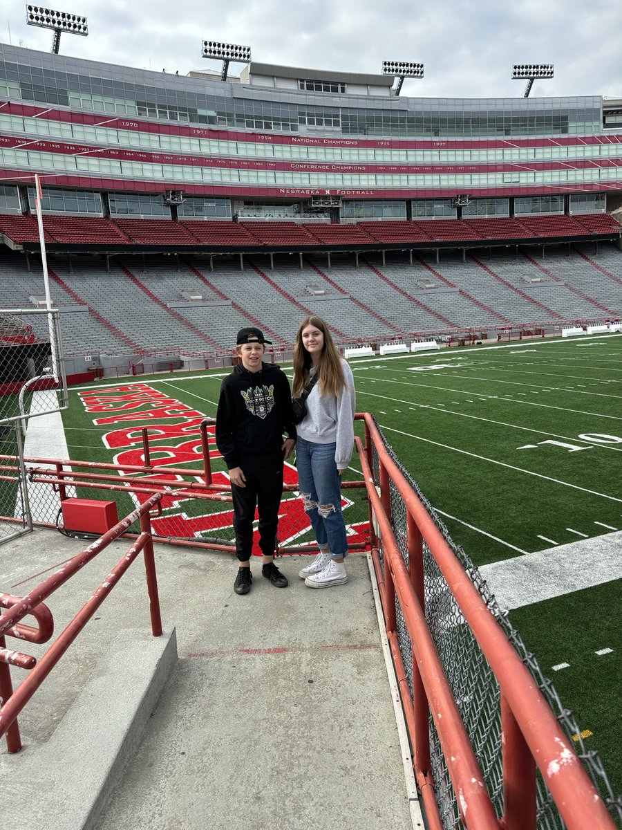 I used to tell them when they were little we’d go to a Husker game. Finally get to make it happen. They’re great travelling companions.
#uncleduties