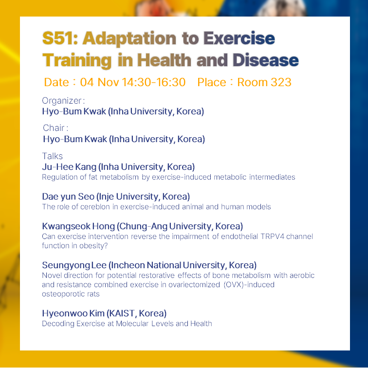 FAOPS2023's tweet photo. FAOPS 2023 
Program Details &amp; Tour/Transportation Information

- Symposium: S50 / S51
- Optional Tour Program: T08
- How to get to EXCO

Nov. 1-4, 2023, Daegu, Korea
The Future of Physiology is Today
#Physiology #FAOPS #Daegu https://t.co/yGUcBblQ9r