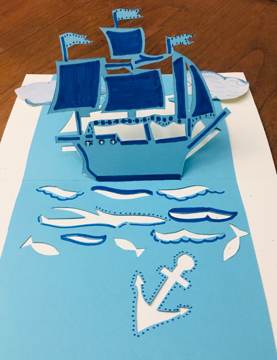 Cococaffeine's tweet photo. When life is filled with uncertainty, make art.  Hand-drawn &amp; cut work-in-progress #NauticalArt #ShipAtSea #HandmadeCards #Papercrafting #ArtIsTherapyForTheSoul #kirigami #HandyWithAKnife 🔪 https://t.co/EdyeqjV74y