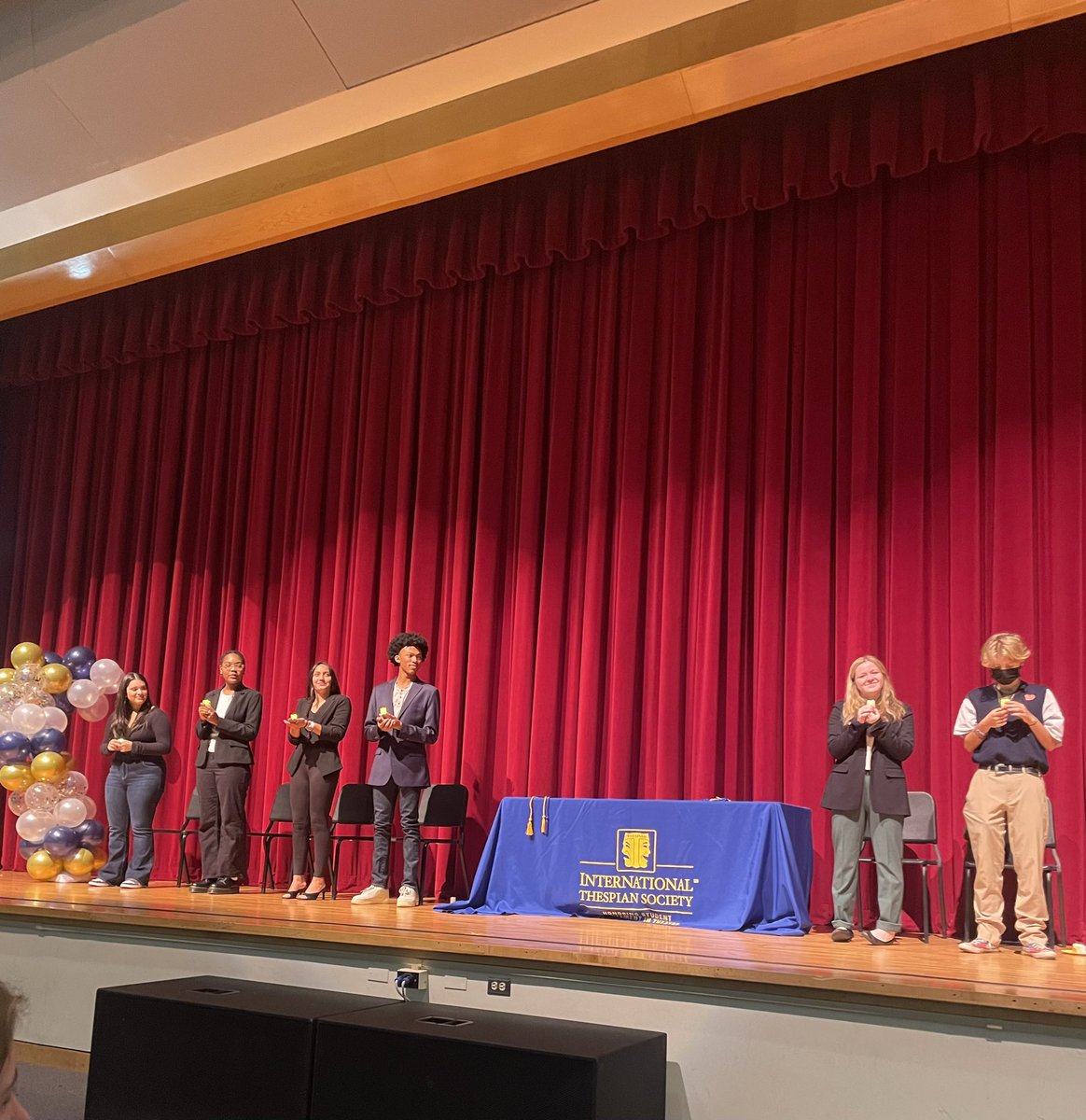 Welcome new Thespians! Last night were inductions for the new Troupe 1555 members! Thank you to friends and family that came out to support our new thespians and to the current members that helped out through-out inductions! T’s up Thespians!🎭🌟