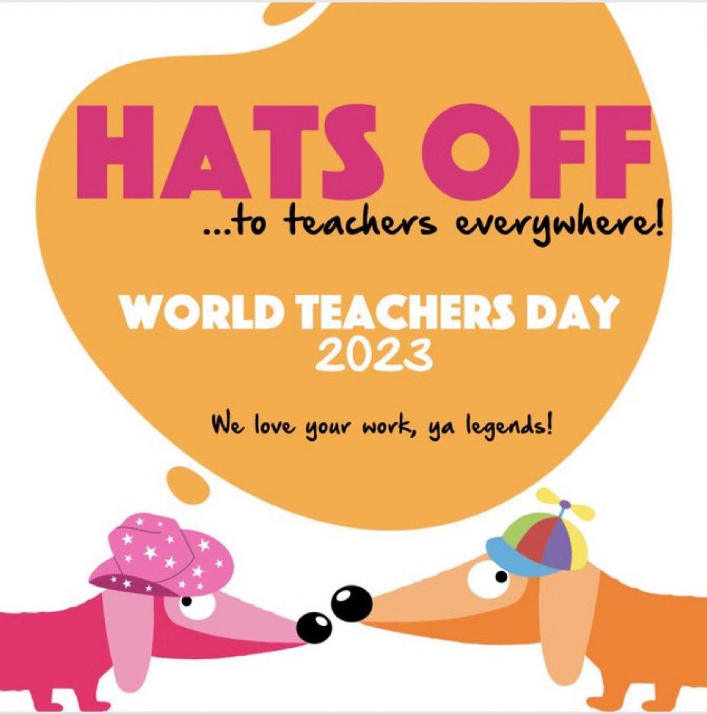 Love what I do and am thankful for all those that I work with and have worked with! Special hats off for those that taught me #WorldTeachersDay2023 #vocation
