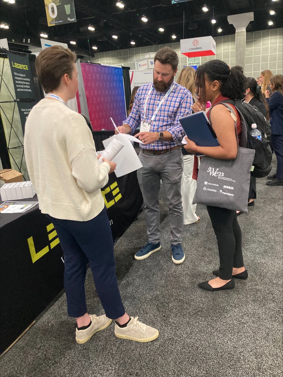 What a great first day at the SWE Conference! The Legence team had a blast chatting with some incredible women engineers. If you're at #SWE23, be sure to visit us at Booth 741.

#WE23 #WeAreLegence #WomenInSTEM #WomenEngineers