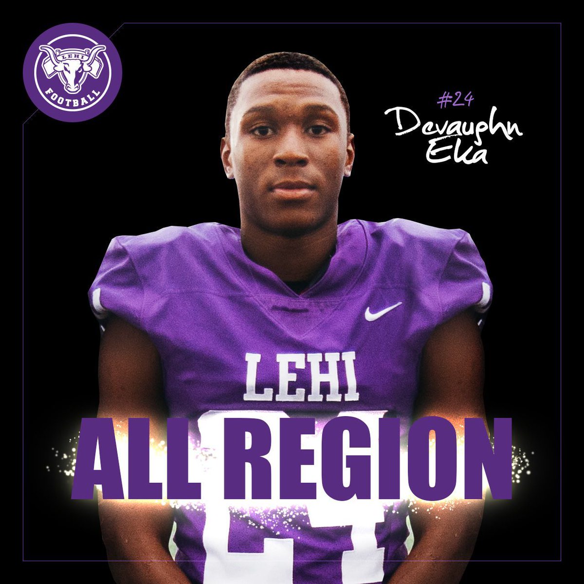 LehiFootball's tweet photo. Congratulations to Devaughn Eka, Grayson Brousseau, Jensen Somerville, and Paul Latu for making the Region 3 All-Region Team! Let's get loud! #pioneernation #allregion https://t.co/M37qUGQFfR