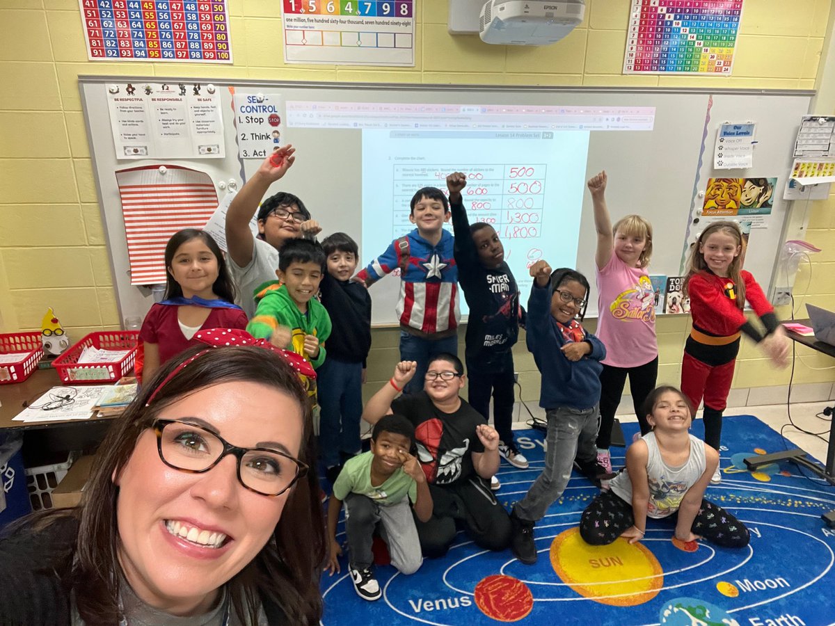 MrsCPaluch's tweet photo. “With great power, comes great responsibility.” Today students showed that their super power is saying no to drugs and bullying! #d123 #RedRibbonWeek2023 @D123Hannum https://t.co/Q39FZLm8h8
