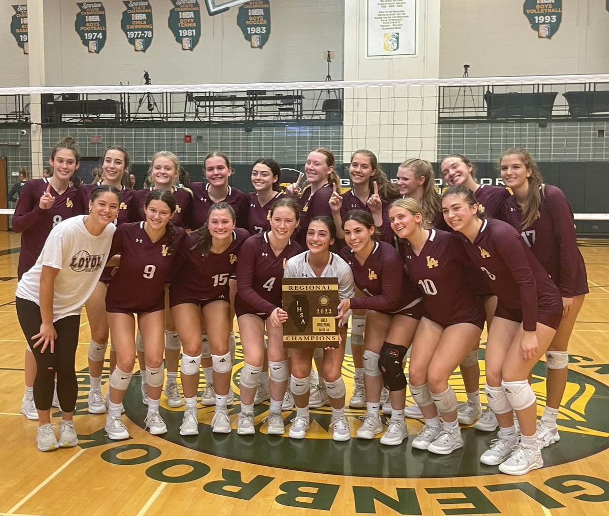 LoyolaGVBall's tweet image. Champions! #goramblers