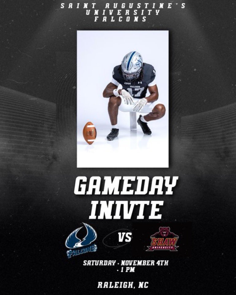 Tory346's tweet photo. Blessed🙏🏾 to receive an invite to watch @SAUFalcons next weekend.@Kmatt_Scout #SAUFOOTBALL https://t.co/aJYs3lxDgp