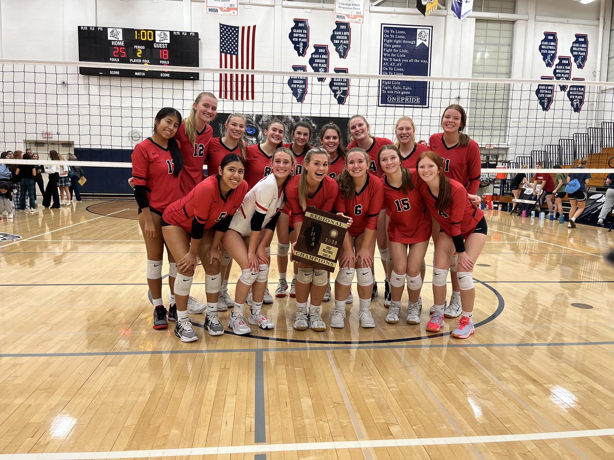 Regional Champs!  Congratulations to our Girls Volleyball team as they defeated Rosary in straight sets! #Trojanpower