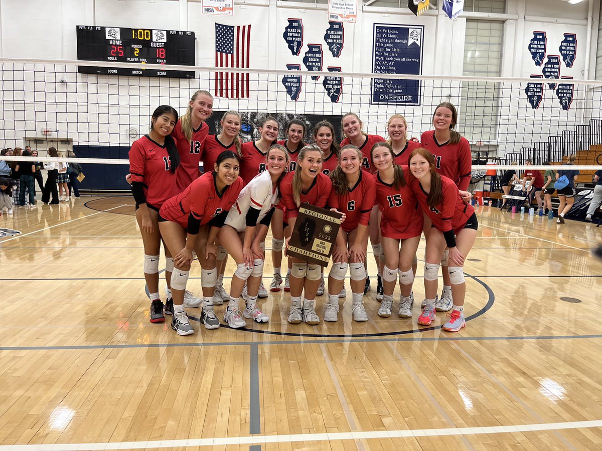 Regional Champs! Congratulations to our Girls Volleyball team as they defeated Rosary in straight sets! #Trojanpower