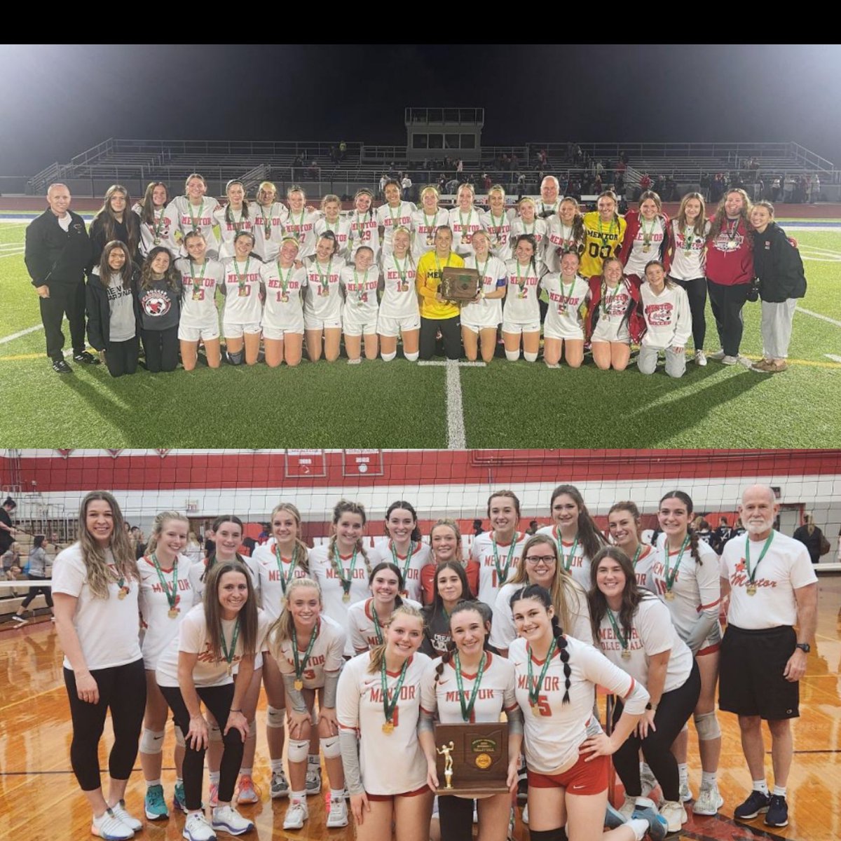 RussoTeach's tweet photo. What an amazing night for the Mentor Girls Soccer and Volleyball teams! District Champs!!! 🥇
Cardinal Nation is proud of both teams and wish you both the best of Luck moving forward! #CardsCompete #TheStandard
@MentorVB @MentorGirlsSOC
@MentorAthletics ⚽️ 🏆 🏐 🥇 https://t.co/WjgaoREhoU
