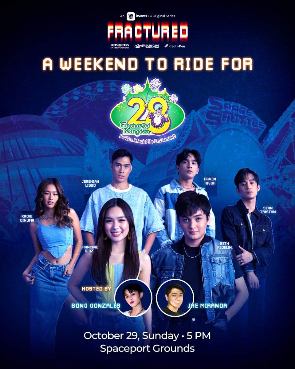SETHstersOFC's tweet image. An exciting and thrilling weekend to ride for. 

Catch the cast of #FRACTURED this October 29, 2023 5PM at Enchanted Kingdom Spaceport Grounds. See you all there, fam!

FRANSETH THE LUCKY STARS