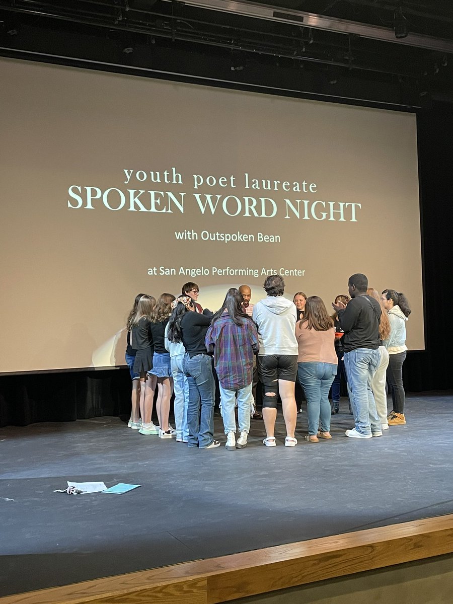 Excited to be at Spoken Word Night for <a href="/SanAngeloISD/">San Angelo ISD</a>. Thank you to <a href="/outspokenbean/">Outspoken Bean</a> for helping grow our students this week!