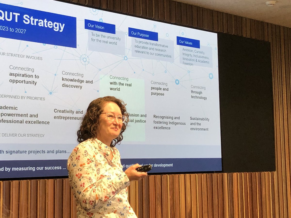 Excellent overview on research strategy @QUTBusiness Dr Annette Quayle introducing Stupidity-based theory of organisations
