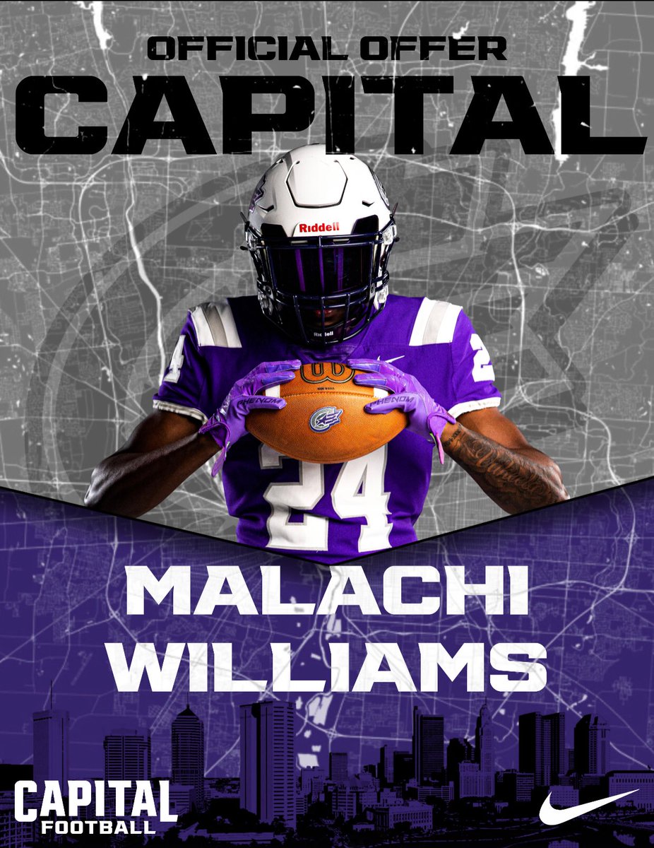 After an Amazing conversation with <a href="/AdamParsons1996/">AdamParsons</a> I've been blessed with my 2nd offer to continue my academic and athletic career at Capital University OH🙏
<a href="/RecruitMHSFB/">Martinsburg High School Football Recruiting Page</a> <a href="/Jalepeno_13/">Demetreus Jalepes</a> <a href="/MburgFootball/">Martinsburg Bulldog Football</a>