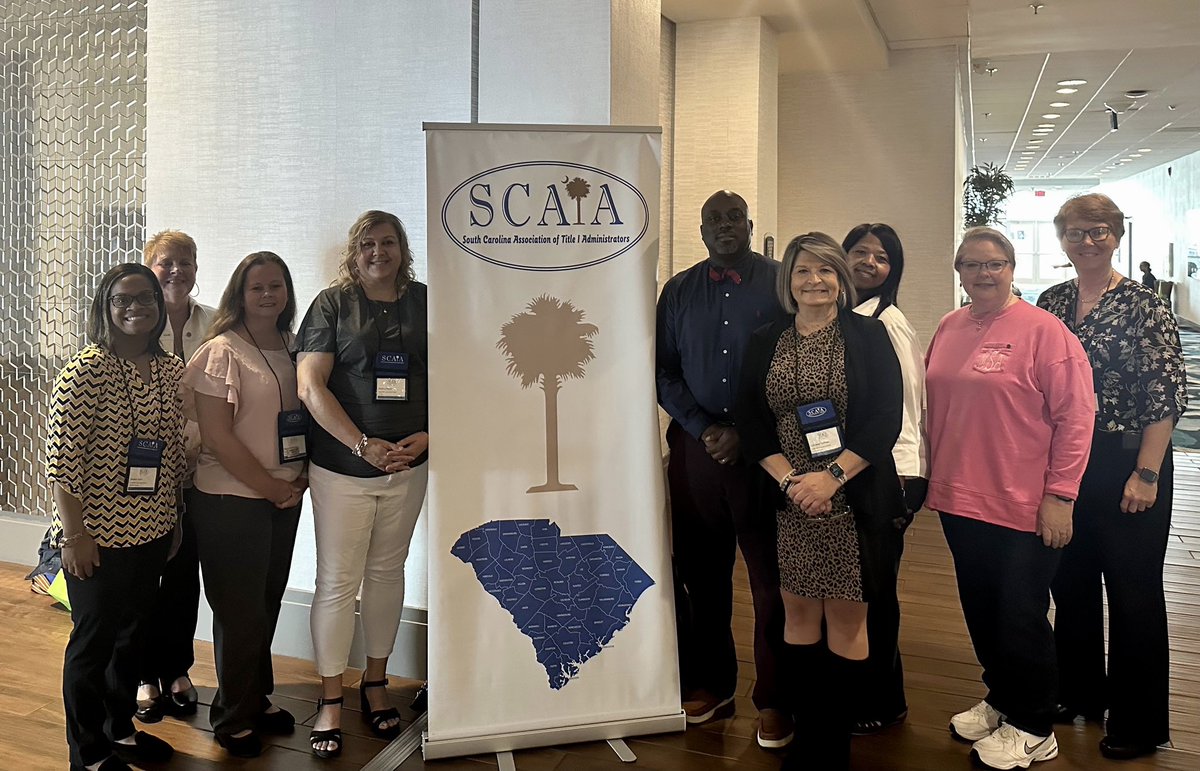 candyhof's tweet image. Chesterfield County Title I Administrators attending the 2023 SCATA Fall Conference! Taking great ideas back to help strengthen our Title I programs/schools! #AddingValue #SCATA