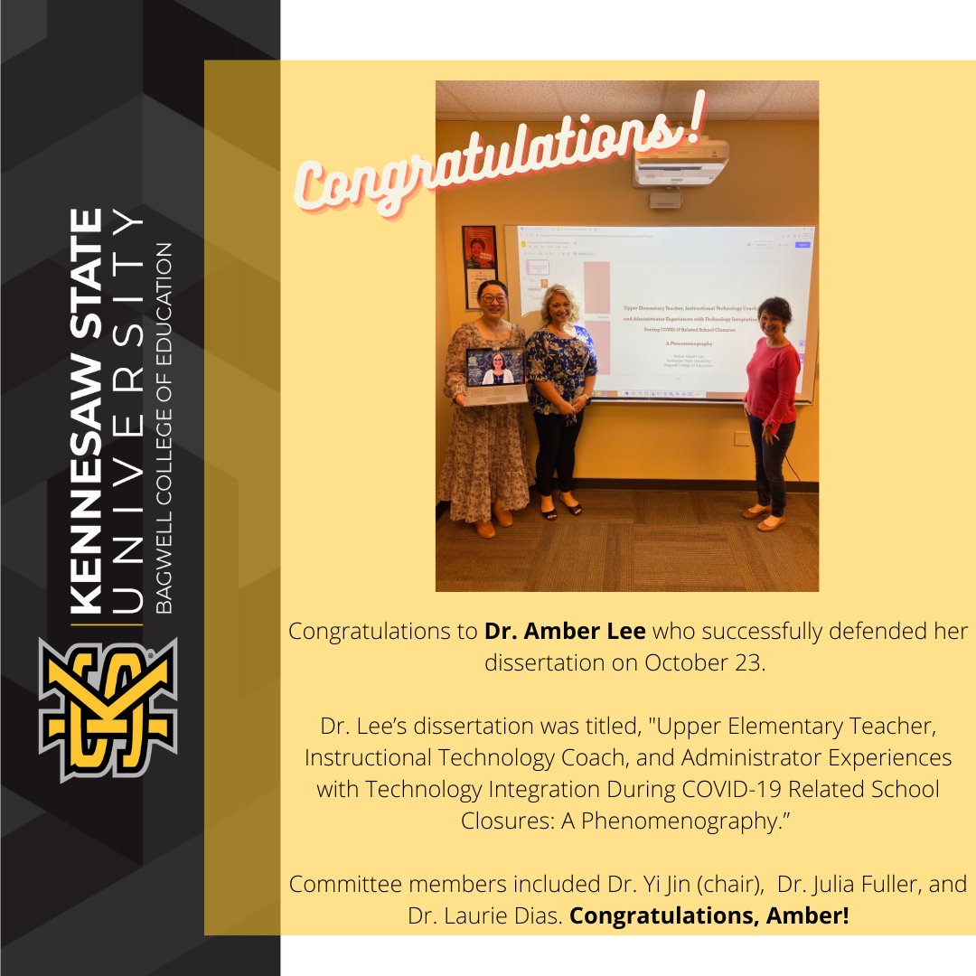 School of Instructional Tech & Innovation at KSU (@ksusiti) on Twitter photo 
