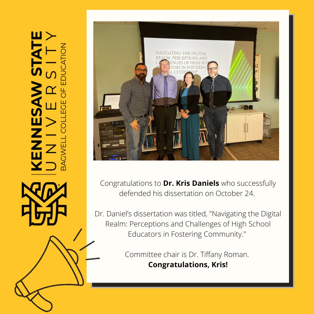 School of Instructional Tech & Innovation at KSU (@ksusiti) on Twitter photo 